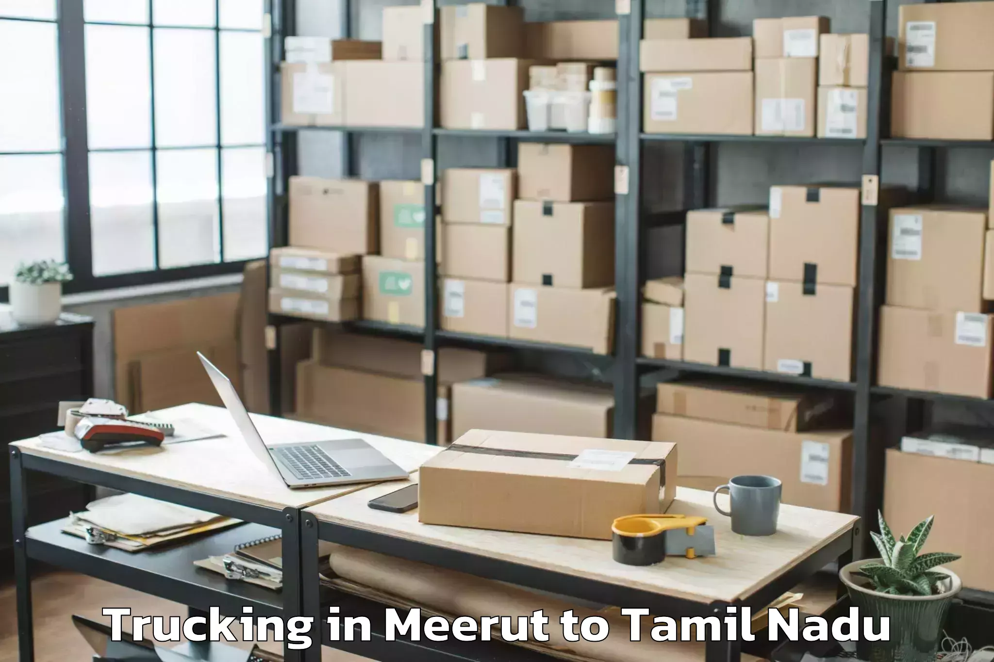 Expert Meerut to Nandambakkam Trucking